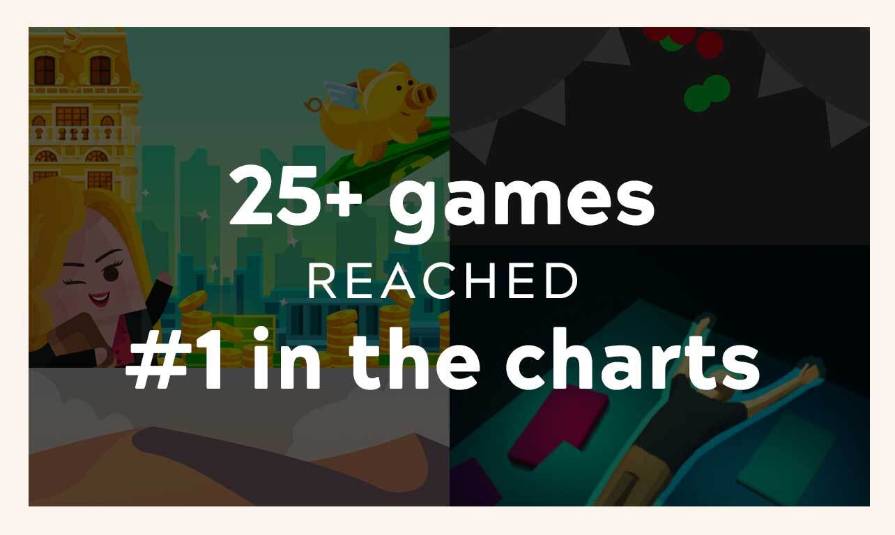 25 games reached #1